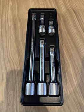 Ko-ken Tools Pk4760/5 Koken 1/2 Sq. Dr. Extension Bar Set 50-250mm Abs Tray 5 Pieces