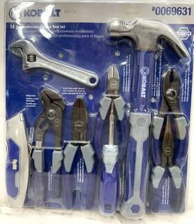 0069631 Kobalt Professional Home And Work Tool Set W Wrench Pliers Hammer Screw Drivers