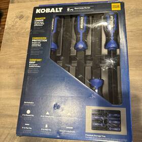 Kobalt 099198522661 6pc Black Oxide File Set