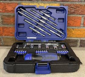 0338530 Kobalt 099198851952 Ratchet 33pc 1/4 Inch Drive Metric Socket Set