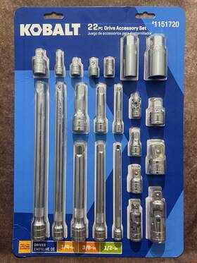 1151720 Kobalt 22pc Drive Accessory Set