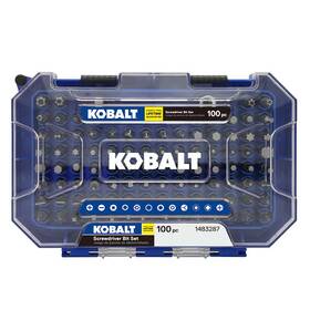1483287 Kobalt 100pc Screwdriver Bit Set - New #