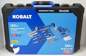6543285 Kobalt 194767552862 New - 183-piece Deluxe 3/8 Inch Sae/metric Household Tool Set 55286
