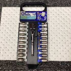 20072 Kobalt Made In Usa 22 Piece Set 1/4 Inch Drive Sae / Metric Nos #20072
