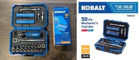 53418 Kobalt 50-piece Mechanics Tool Set Sae And Metric 1/4-inch Drive