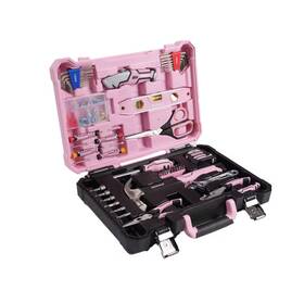 56155 Kobalt New - 158 -piece Pink Household Tool Set With Folding Case