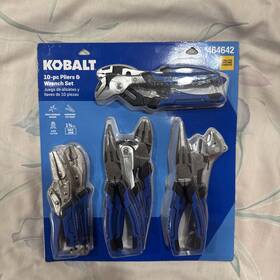 464642 Kobalt 59921 10-piece Pliers And Wrench Set #464642 New