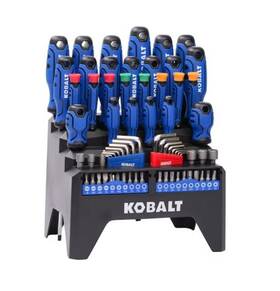 6273708 Kobalt New 69 Piece Magnetic Multi-bit Assorted Screwdriver Set With Rack