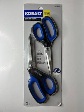 Kobalt 820909576297 Heavy Duty 8 Inch And 10 Stainless Steel Shop Offset Molded Handle Scissors
