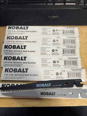 836836 Kobalt 6 Inch Keyhole Saw Blades For Metal And Wood Sets 12 Total #836836