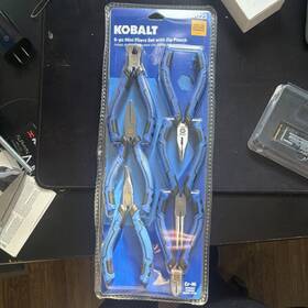 841223 Kobalt 6-piece Mini Pliers Set Chrome Needle Nose Bent Nipper Pouch