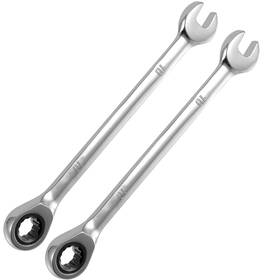 Kohand 769773913749 2 Pcs 10mm Ratchet Wrench Set With Combination 5 Movement And 72 Tee