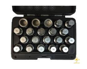 T10190 Kommen Tools 850007419059 20 Pieces Wheel Lock Screw Socket Kit For Porsche