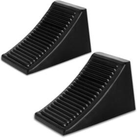Chock-12x7 Komokeru Heavy Duty Wheel Chocks 2 Pack Rubber Block Front And Back Non-slip Base