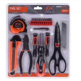 Ck9100720 Koopman International Fx Tools 19 Piece Tool Set Screwdriver Tape Measure Pliers Cutter Scissors
