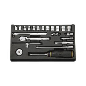 Ntb222xa Ktc Nepros 1/4 Inch Sq. Socket Wrench Set 6.3sq Metric 22pcs
