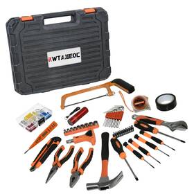 Kwtajieqc 784482220742 45 Piece Tool Kit Basic Home Repair Set General Household With