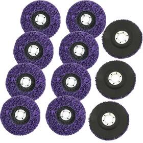 Lamsion 602309080112 11pack 4 Inch Strip Discs Rust Remover Wheel For Angle Grinders Clean And Remove