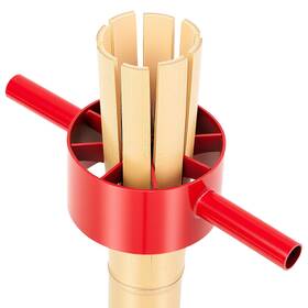 Fl-lanties-2902 Lanties Bamboo Splitter Manual 5.5 Inch 8 Cut Red Split Steel Blade Both Side Handle