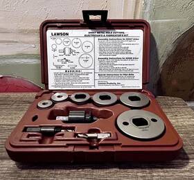 61418 Lawson Products Sheet Metal Hole Cutter Kit For Fabricator And Electrician