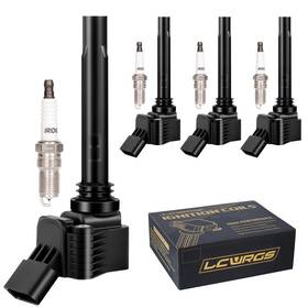 156545 Lcwrgs Ignition Coil Pack And Spark Plugs Set Of 4 Fits Vw Jetta Passat 1.8l 2013-2019