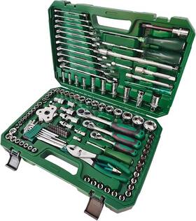 Hond0066c0002 Lcyindu 124pcs Mechanics Tool Set 1/2 Inch 1/4 3/8 Metric Wrench Sockets For Auto Repair