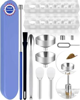 Spoon-2 Leleluk Filling Tool Kit Micro Funnels Lab Scoops Complete Set Instruction For Material