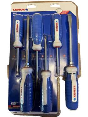 Lxht60900 Lenox Simulated Diamond Screwdriver Set 6 Pc Brand New
