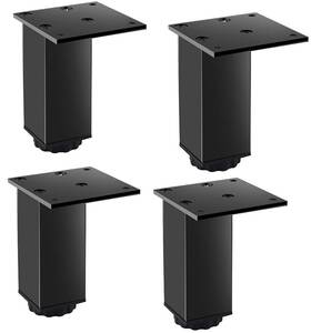 Linshi 751823883461 Furniture Cabinet Metal Feet Adjustable Stainless Steel Kitchen Square B