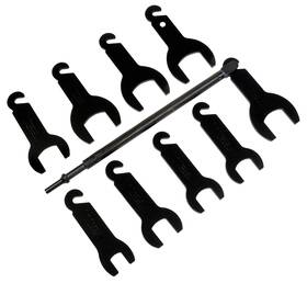 Lisle 083045433507 43350 Pneumatic Fan Clutch Wrench Set 10 Pc