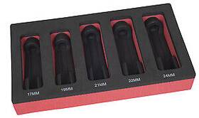 12090 Lisle 45 5 Piece 3/8 Inch Drive Metric Line Socket Set