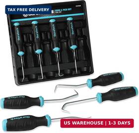 Dthps08 Longyou Yiyang Import And Export Co. Ltd Duratech 8-piece Hook Pick Set Precision Tool For Automotive Oil S