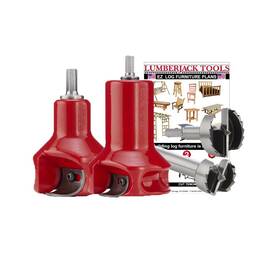 Hsk2 Lumberjack Tools 756655668941 1 Inch And 2 Home Tenon Cutters Starter Kit Red