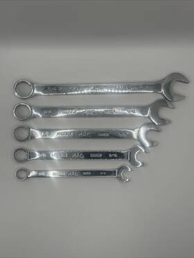 5381710 Mac Tools Knuckle Saver Wrenches Set With Sizes 7/16 9/16 11/16 5/8 3/4