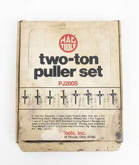 Pj200s Mac Tools Two 2-ton Puller Set Jaw Kit Missing Piece Parts Repair
