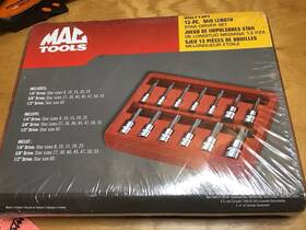 Smlt13pt Mac Tools Mid-length Torx Socket Set T8 Thru T60