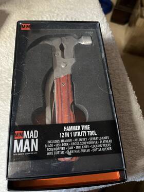 2788 Mad Man Hammer Time 12 In 1 Utility Tool Gadgets And Gear Item New Box