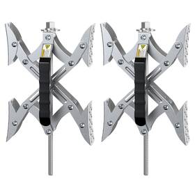 Atrvls-0004-mg Mahler Gates X Shaped Wheel Chocks Stabilizer 2 Sets Rv Tire Stabilizers Locking Chock Wit