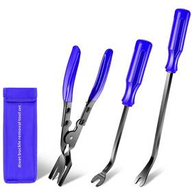 Makabaka 823717629605 Axelect 3 Pcs Auto Clip Pliers Fastener Remover Tool Car Removal Tr