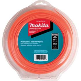 T-03408 Makita Round Trimmer Line Orange High Flexibility Wear Resistance 1 Lbs 280 Ft