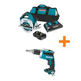 Xsh06pt-xsf03z Makita 18v Circular Saw Kit 7-1/4 Inch X2 Lxt Cordless 36v With Drywall Screwdriver