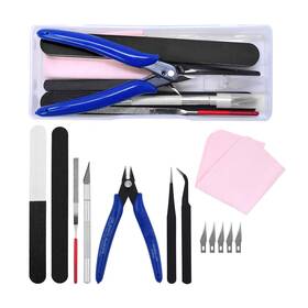 Mandala Crafts 810048985470 13 Pcs Plastic Model Tools Kits With Hobby Clippers Tweezers F