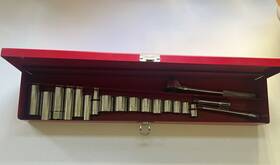 Martin 697950436395 Tools / Sprocket And Gear 15 Piece Socket Wrench Set With Original Box