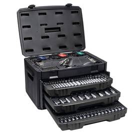Master Mechanic 193802358353 205 Piece General Household Home Repair Mechanics Tool Case Set 1/2 1/4 3/