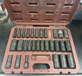 Scdp306v Matco Tools 1/2 Inch Adv Deep Impact Metric/sae Socket Set And Case 30 Pc 6 Point