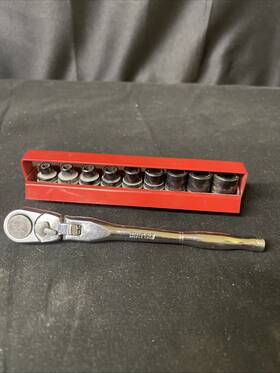 Sclp10t Matco Tools Special Forces Pass Through Sae Short Impact Socket Set With Ratchet 1/4ftft