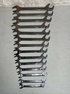 Woea13 Matco Tools Woea40 14 Pc Open End Angle Wrench Set From 3/8 - 1 1/4 Inch Vgc