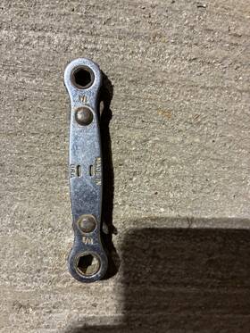 Wrt0810 Matco Tools 1/4 5/16 Ratcheting Wrench Vg Usa Wrt 0810