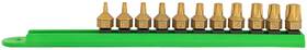 Mayhew Tools 045256160030 16003 Titanium-coated Low-profile Dual Drive Set Torx 11-piece