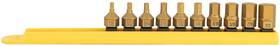 Mayhew Tools 045256160047 16004 Titanium-coated Low-profile Dual Drive Set Sae Hex 10-piece